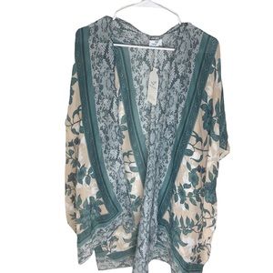 Save The Ocean Poncho Sleeve Duster Made From Recycled Material